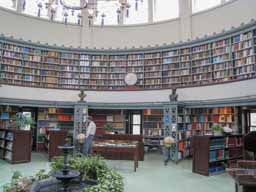 The James Melville Gilliss Library in Building 1, with the nation's finest colleciton of celestial navigation books and references. Photo © Lawrence I. Charters