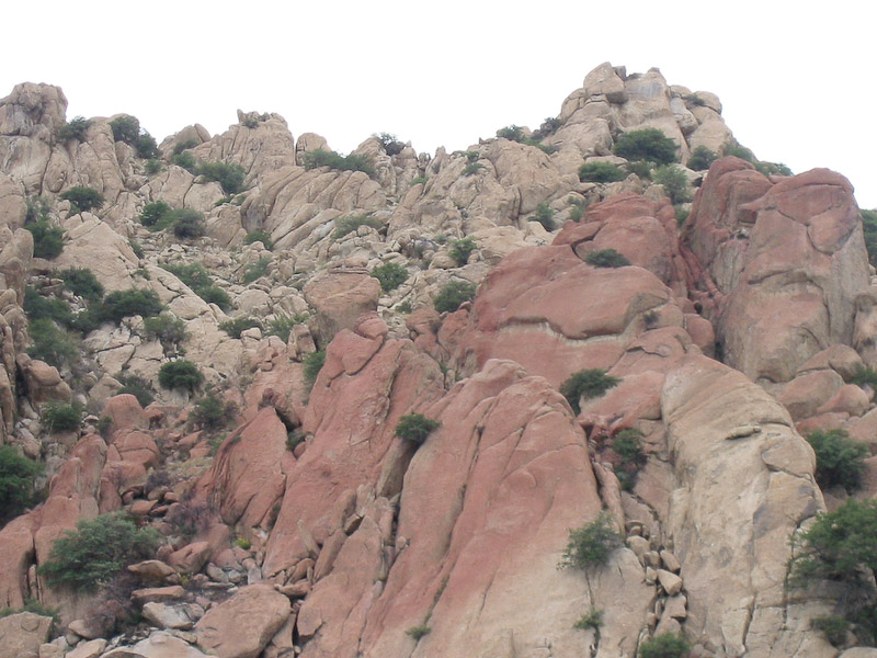 Texas Canyon, AZ, is a pass between the Little Dragoon Mountains on the north and the Dragoon Mountains to the south.