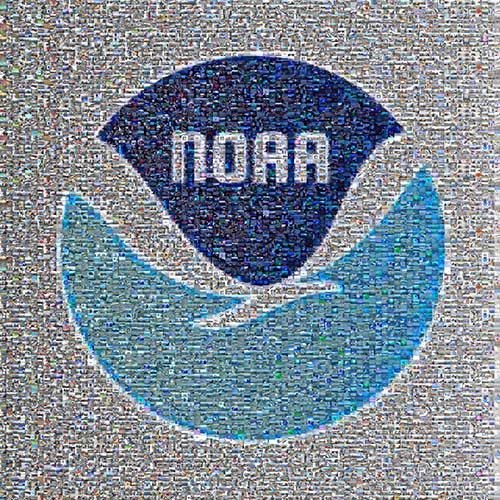 NOAA Celebrating 200 years of service large photo mosaic