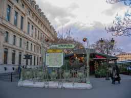 Entrance to the Paris Metro in the heart of the city. This is on Ile de la Cite in the Seine River. © 2005 Lykara I. Charters