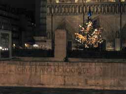 Entrance to the famed crypts of Notre Dame de Paris. © 2005 Lykara I. Charters