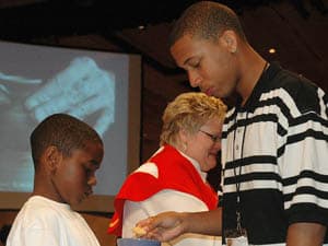 Open communion at a United Methodist church