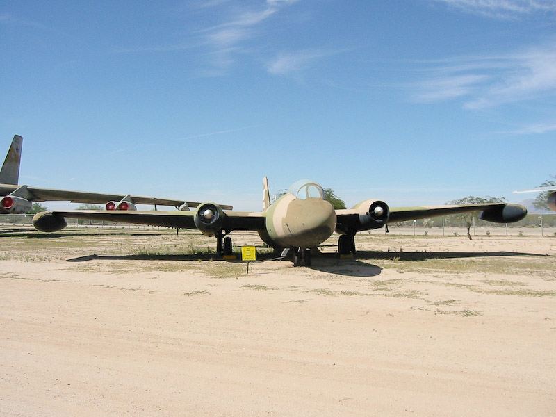Martin B-57E Canberra bomber, Pima Air and Space Museum, Tucson, Arizona.