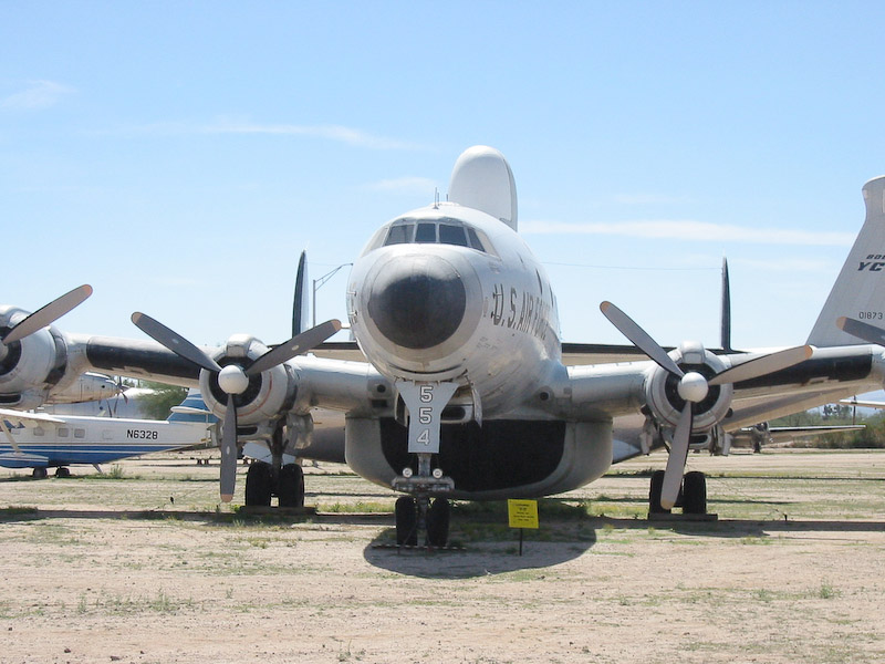 Frontal view, Lockheed EC-121T ConstellationPima Air and Space Museum, Tucson, Arizona.