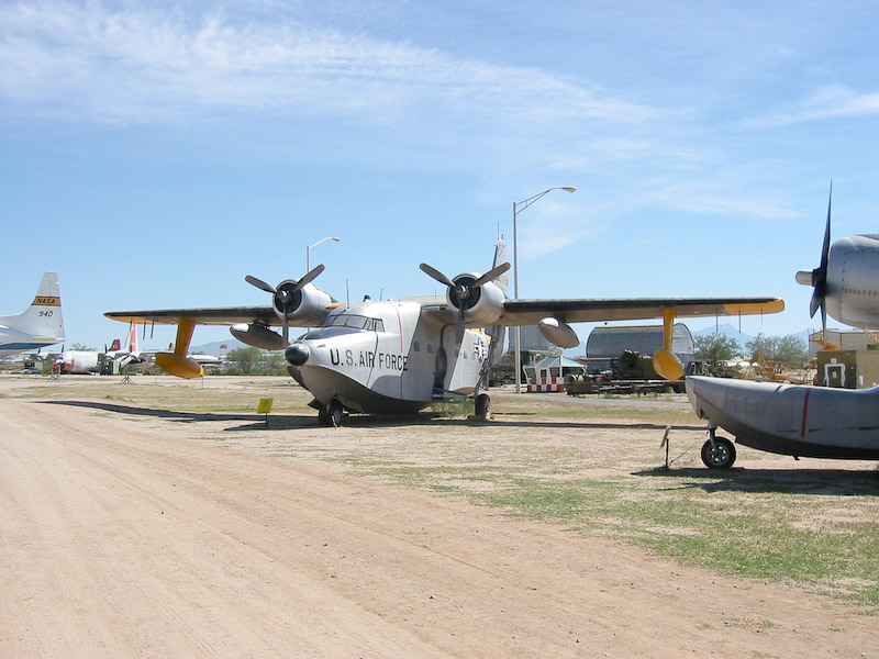 Grumman HU-16A Albatross seaplane, Pima Air and Space Museum, Tucson, Arizona. Despite the markings, most of these served in the Navy and Coast Guard.