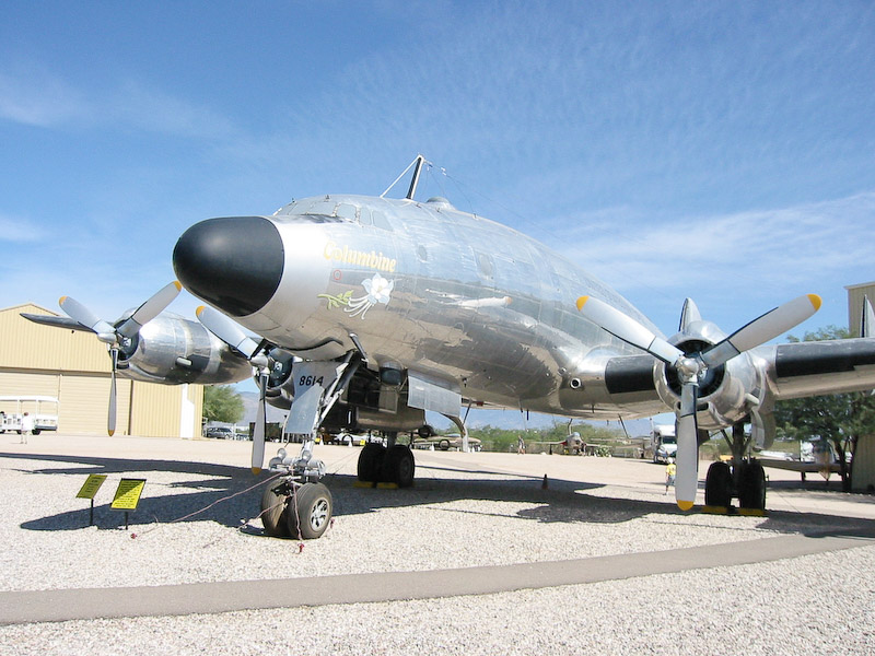 Columbine, President Truman's presidential craft, a Lockheed L-049 Constellation airliner, Pima Air and Space Museum, Tucson, Arizona.