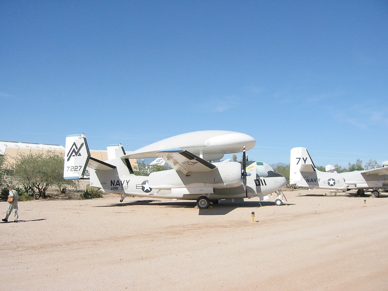 Grumman E-1B Tracer airborn early warning craft, Pima Air and Space Museum, Tucson, Arizona.