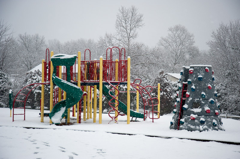 First snowfall, December 2009