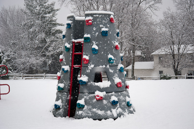 First snowfall, December 2009