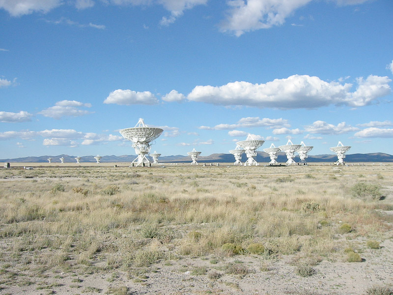 Almost nobody lives on the Plains, and moutains ring the Plains on all side, reducing electrical noise.