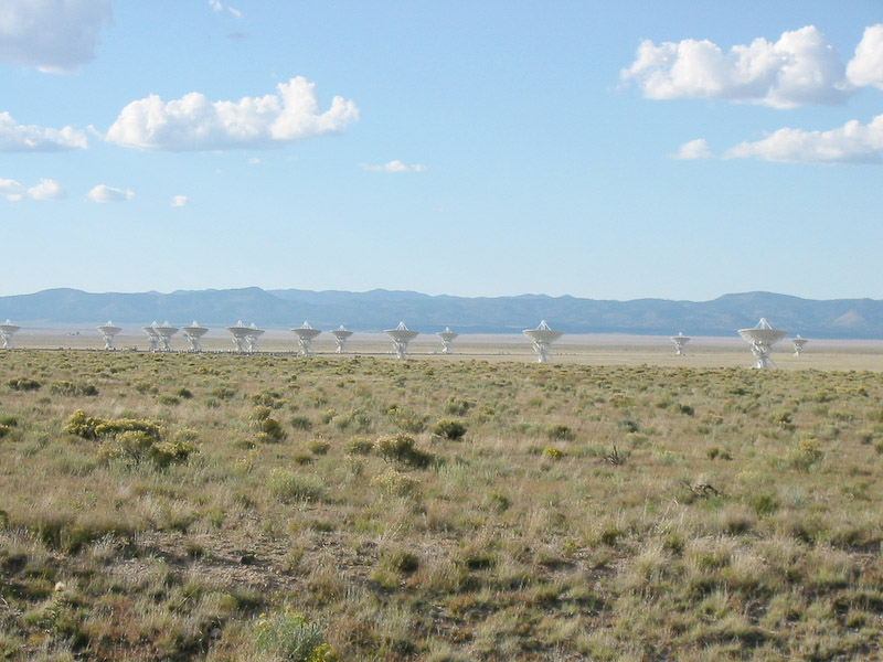 Very Large Array in a very large emptiness. You know your mother loves you when she allows you to make a 150 mile detour to nowhere.